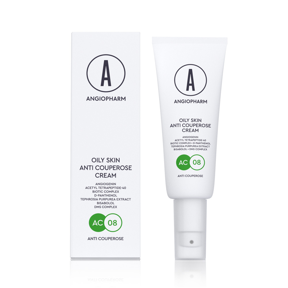 AC08_1 ANGIOPHARM OILY SKIN ANTI COUPEROSE CREAM — изображение 1