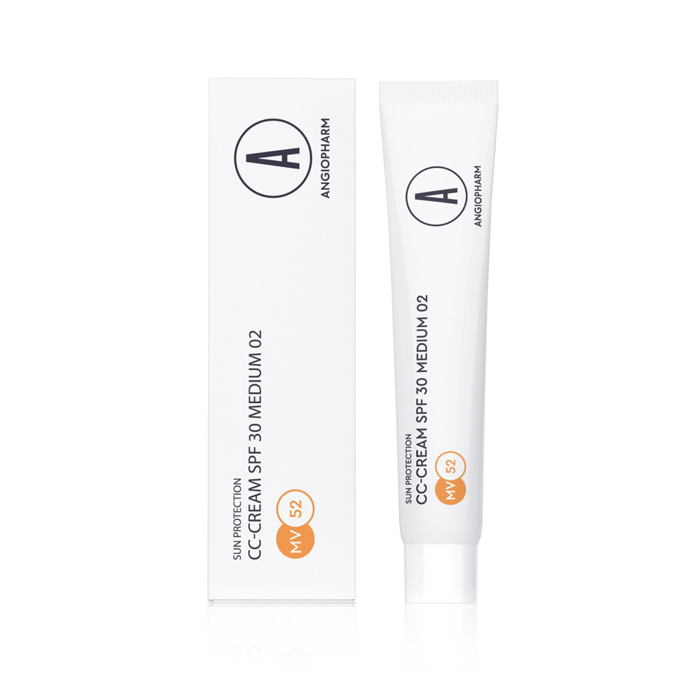 MV52_1 ANGIOPHARM СС-КРЕМ SPF 30 MEDIUM 02 7 МЛ — изображение 1